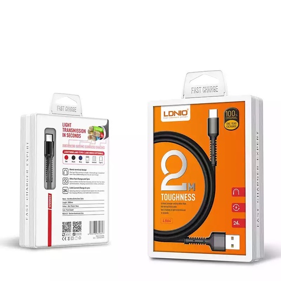 Fast charging Lightening USB Cable 2M (For iPhone) - Picture 1 of 9